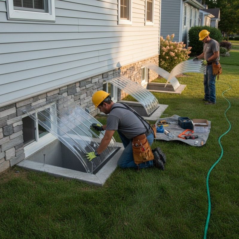 Window Well Cover Installation