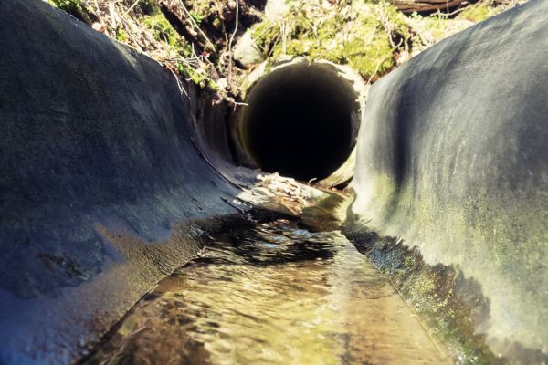 Drainage Swale Installation in Avon