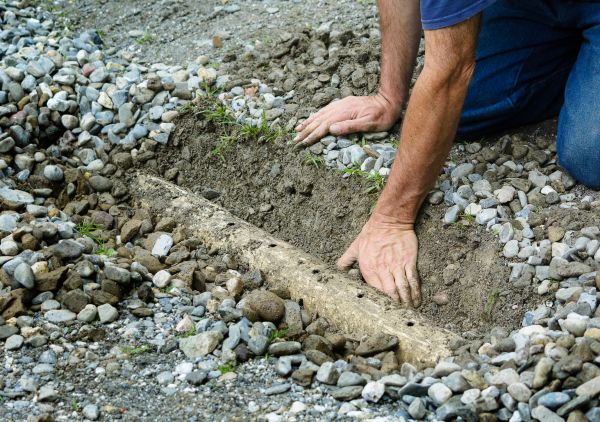 French Ditch Installation in Avon