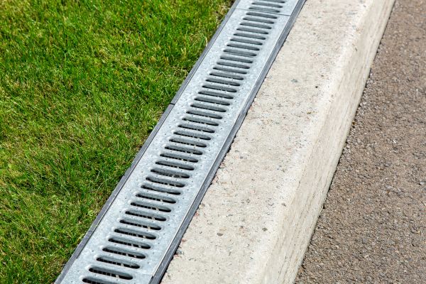 Courtyard Drain Installation in Avon